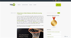 Desktop Screenshot of blog.bigml.com